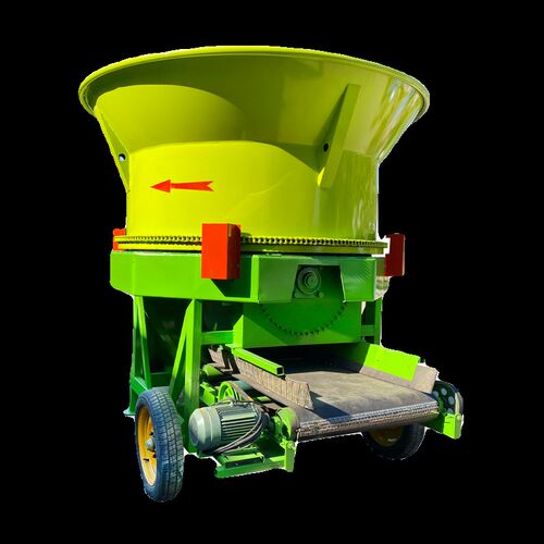 秸秆草捆粉碎机高产量圆盘粉草机油电两用转筒粉碎机草料破碎机