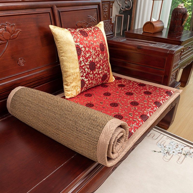 新实木红木沙发坐垫罗汉床垫凉席垫茶椅圈椅红木椅垫坐垫四季,居家布艺,沙发垫,淘宝优惠券,粉丝福利购,淘宝优惠卷