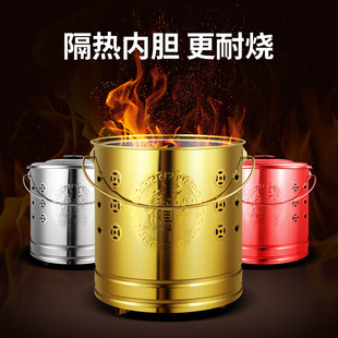 烧纸桶 烧金桶家用 室内焚钱纸炉纸盆大号容器屋内化钱炉