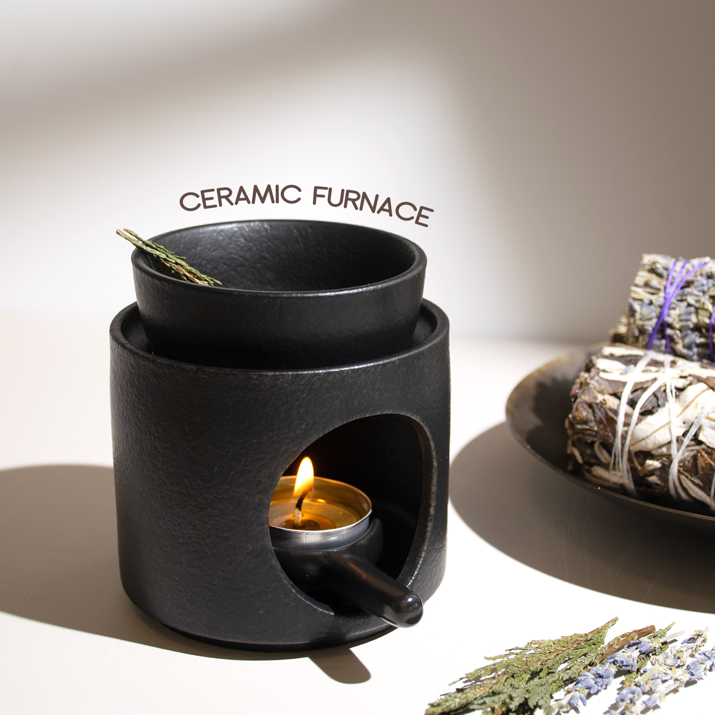 陶瓷香薰炉室内蜡烛香薰灯