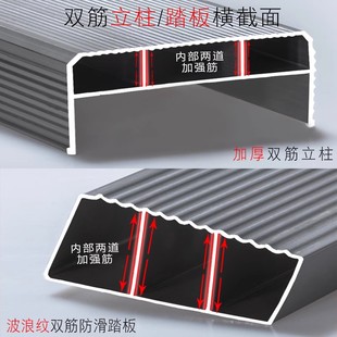 人字梯家用梯子铝合金室内多功能加厚摺叠升降双侧工程梯合梯楼梯