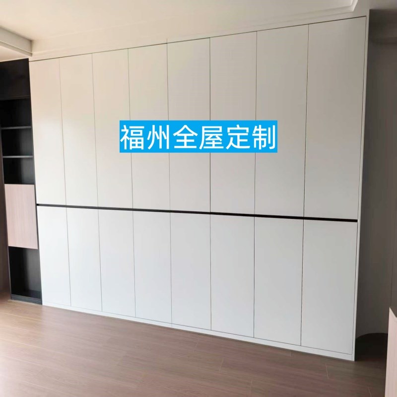 福州全屋定制杉木松木实木多层板环D保欧松板烤漆衣柜橱柜定做工