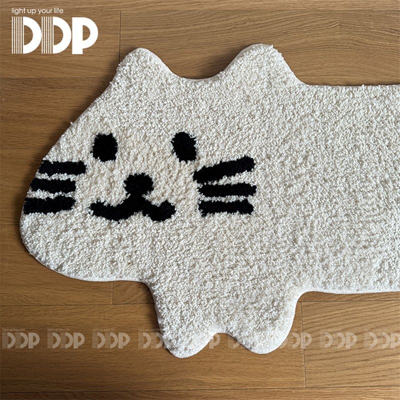 DDP手工可爱卡通猫咪簇绒地x毯床边毯宠物卧室衣帽间浴室地垫脚垫,居家布艺,地毯,淘宝优惠券,粉丝福利购,淘宝优惠卷