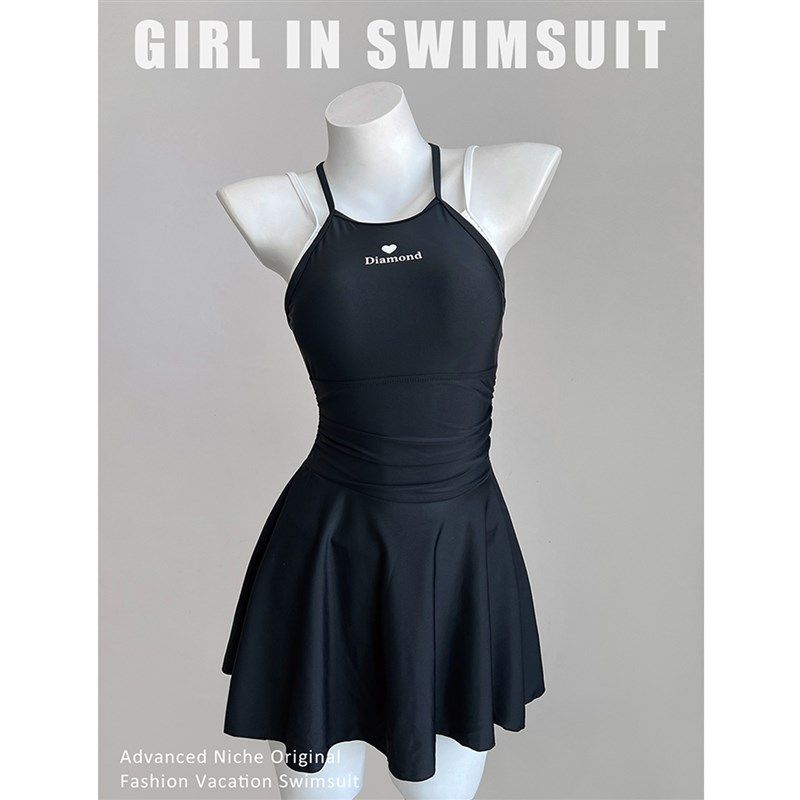 连体泳衣女显f身材小胸防走光平角裙裤洋气紫色运动风保守游泳装,运动/瑜伽/健身/球迷用品,连体泳衣,淘宝优惠券,粉丝福利购,淘宝优惠卷