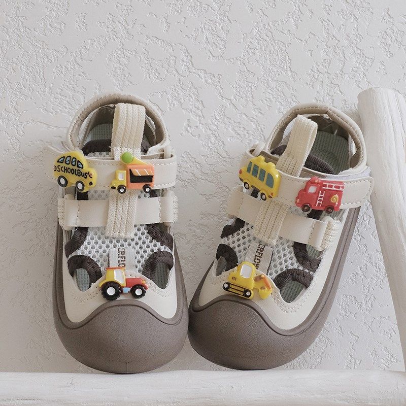 男童汽车包头凉鞋2025年夏季新款E宝宝鞋子网面透气儿童运动凉鞋,童鞋/婴儿鞋/亲子鞋,凉鞋,淘宝优惠券,粉丝福利购,淘宝优惠卷