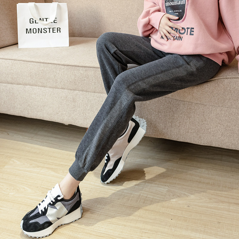 150小个子孕妇裤春季外穿九分B裤时尚矮个子显高打底裤孕妇装洋气