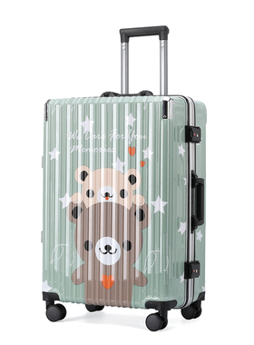 2022a年新款行李箱女小20寸拉杆箱男结实耐用铝框密码旅行皮箱子2