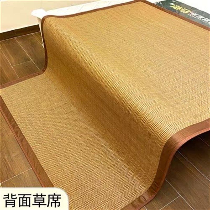 新款竹席1.8m床1.5米宽定做1.A3定制尺寸1.4直筒1.2无折叠双面草