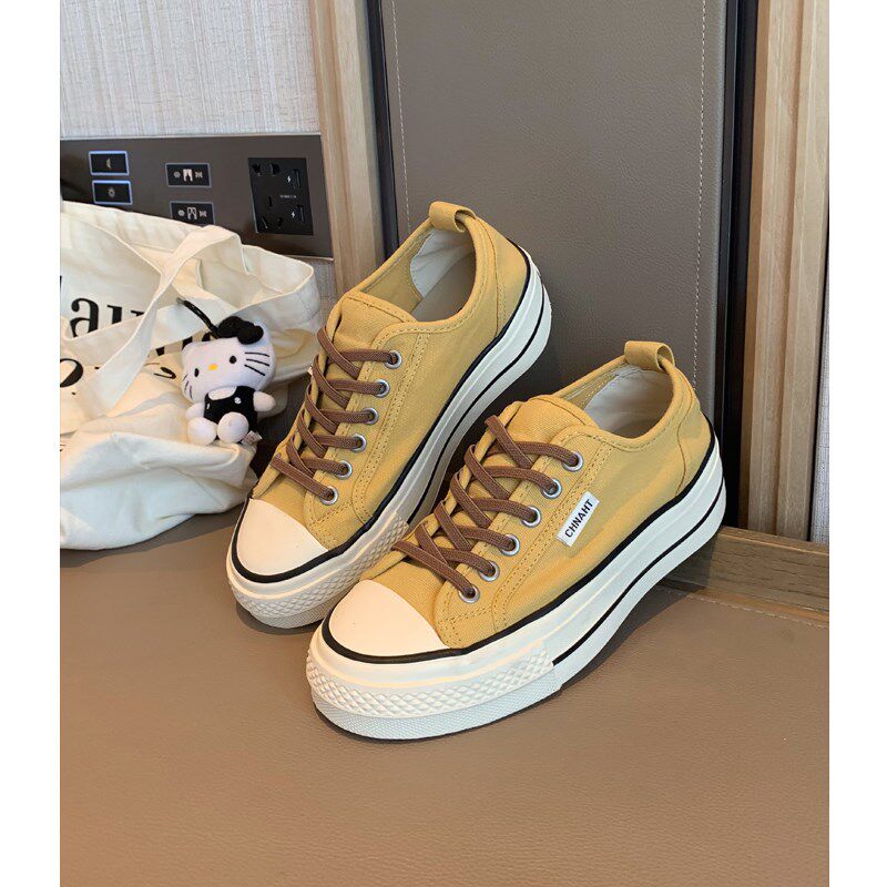 女大童日光黄帆布j鞋2025春夏季新款青少年百搭休闲板鞋学生运动,童鞋/婴儿鞋/亲子鞋,板鞋,淘宝优惠券,粉丝福利购,淘宝优惠卷