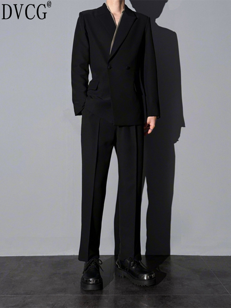 高端痞帅西装套装男士发型师男装搭配一套帅气高级感春秋季两件套