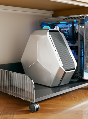 办公室可移动底座带滑轮置物架托盘电F脑主机托架桌下台式机箱托