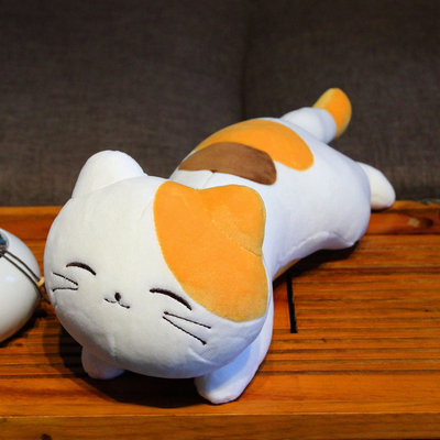 仿真猫咪毛d绒公仔可爱超大女生床上睡觉抱枕软体小猫玩偶娃娃玩