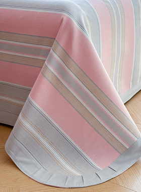 质感满满~亲肤吸汗纯棉老粗布床单三件套10M0全棉夏季加厚褥单夏