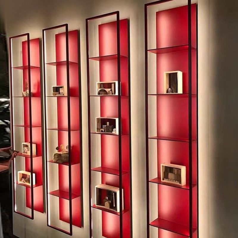 硅胶发光多层置物架客厅展架x定制书架上墙铁艺隔板背景墙装饰展,住宅家具,搁板/置物架/家用陈列架,淘宝优惠券,粉丝福利购,淘宝优惠卷