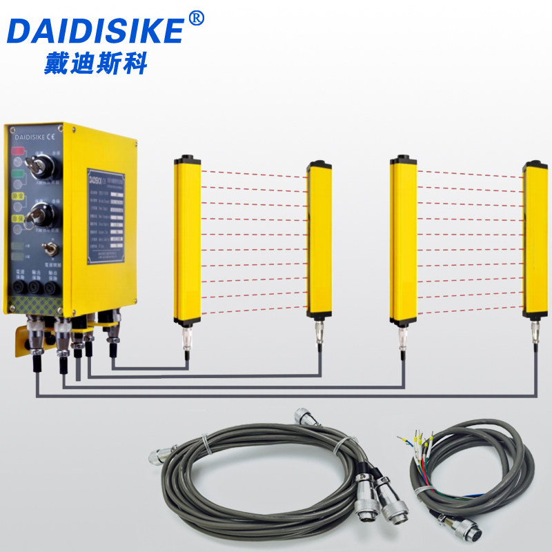 DQSS双面冲床光l电保护器装置安全光栅光幕传感器双面保护红外光