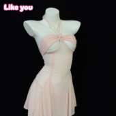 Like You性感内衣女小胸聚拢显大蕾丝吊带睡裙纯欲风诱惑套装 qqny