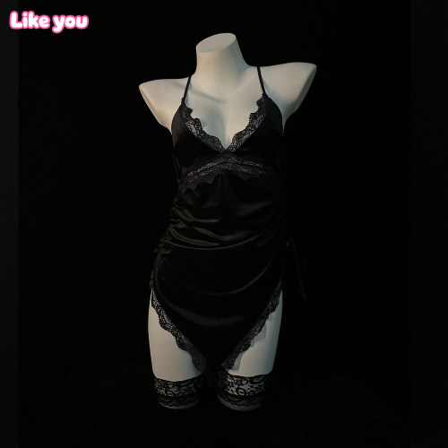 Like You性感qqny尺度大禁欲系趣味纯欲小胸睡裙女夏吊带连衣裙女