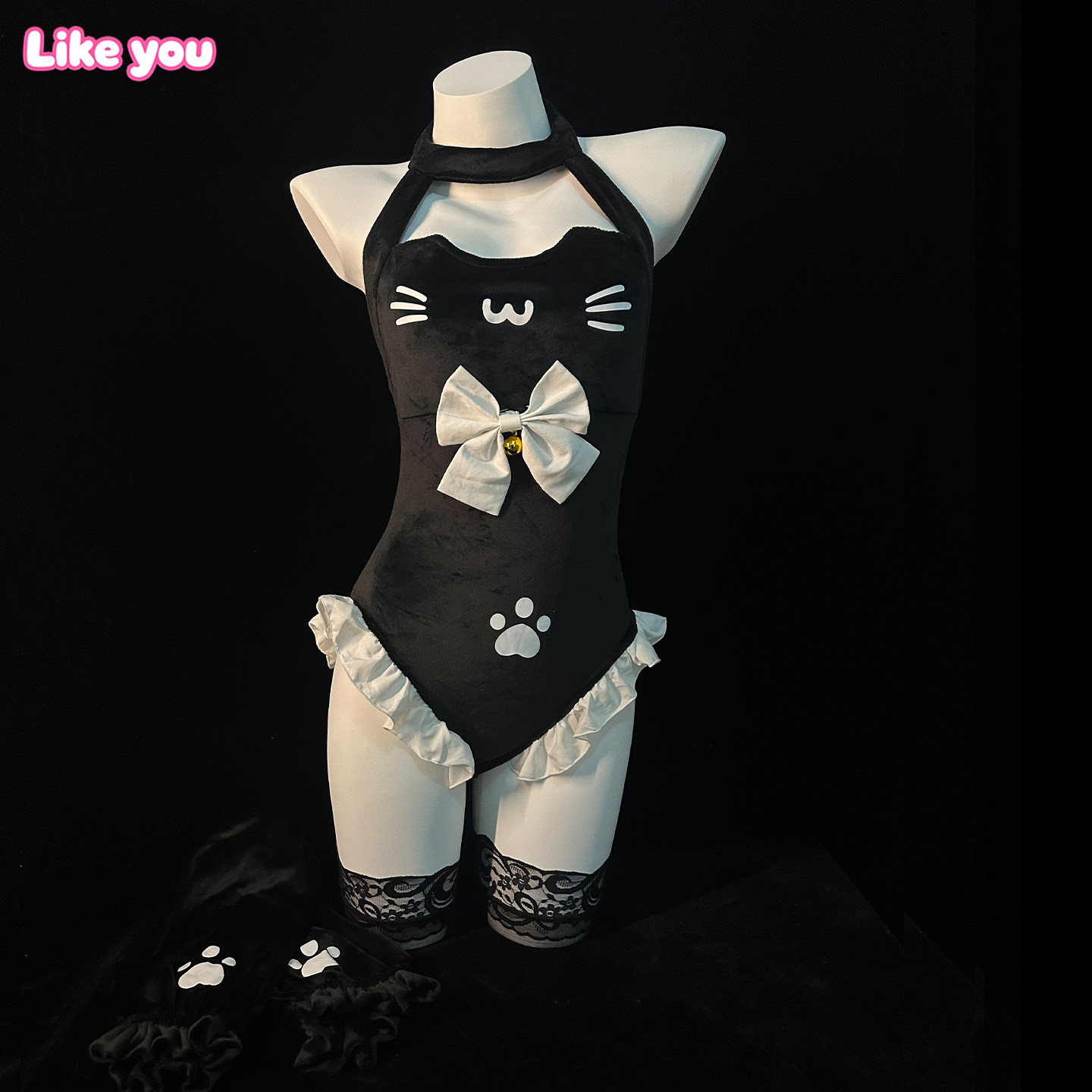 Like You性感qqny纯欲小胸睡裙女夏约会显瘦可爱诱惑角色扮演蕾丝