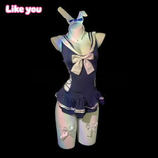 Like 连衣裙兔女郎cosplay可爱角色扮演qqny内衣小胸 You纯欲套装