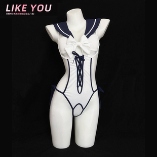 Like You小胸性感内衣睡衣qqny情趣纯欲床上小胸显大蝴蝶结连体衣