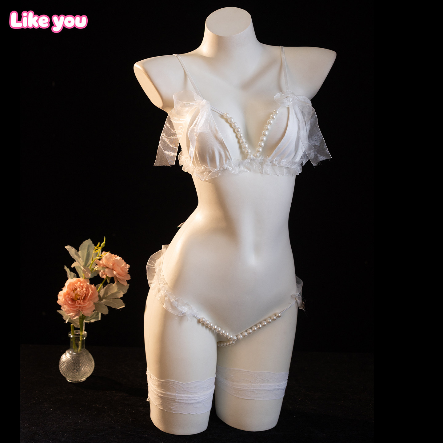 Like You新款qqny内衣女聚拢防下垂收副乳调整型文胸罩性感可爱女