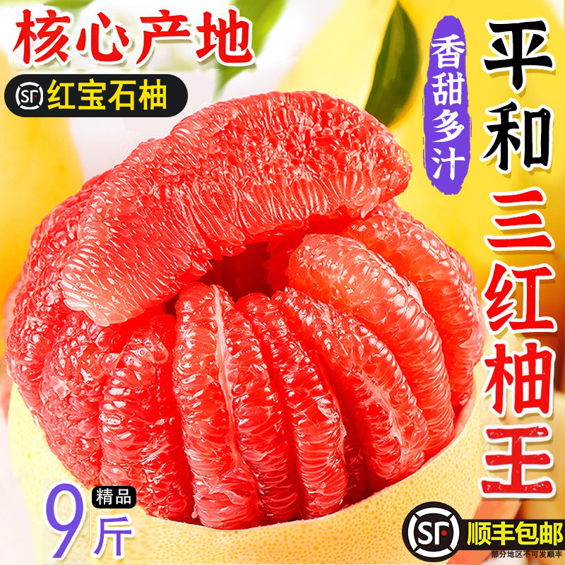 正宗漳州平和红皮红肉密柚