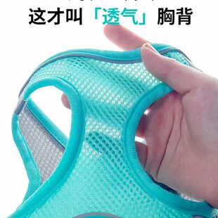 猫咪牵引绳外出防挣脱背心式 夏季 可调节抱婴袋宠物胸抱婴袋遛猫绳