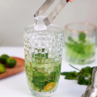 MOLA.Kwong.调酒器冰花玻璃杯摇酒器不锈钢盖子调酒杯  斌广