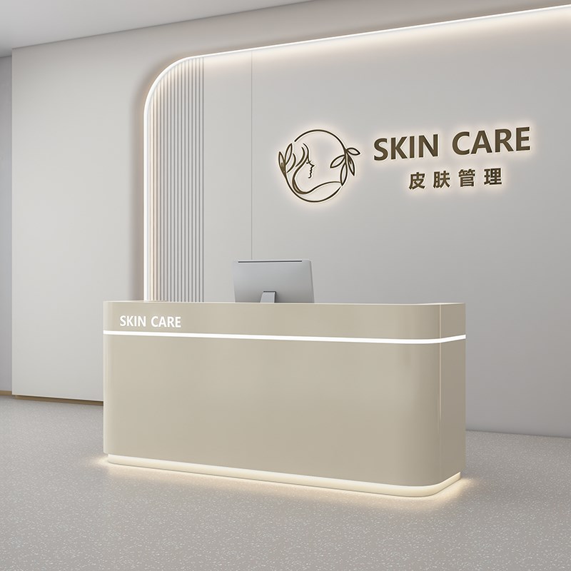 美容院吧台收银台美发店烤漆前台服装店口腔诊所牙科医美接待台