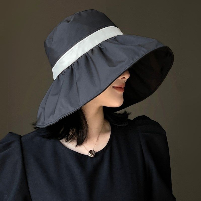 防晒遮阳帽女春夏季防紫外线大檐盆帽韩版骑行遮脸可折叠渔夫帽,服饰配件/皮带/帽子/围巾,帽子,淘宝优惠券,粉丝福利购,淘宝优惠卷