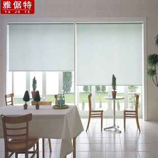 厨房家用简易窗帘卷拉式 全遮光2023新款 厕所伸缩卷轴画卷帘拉绳款