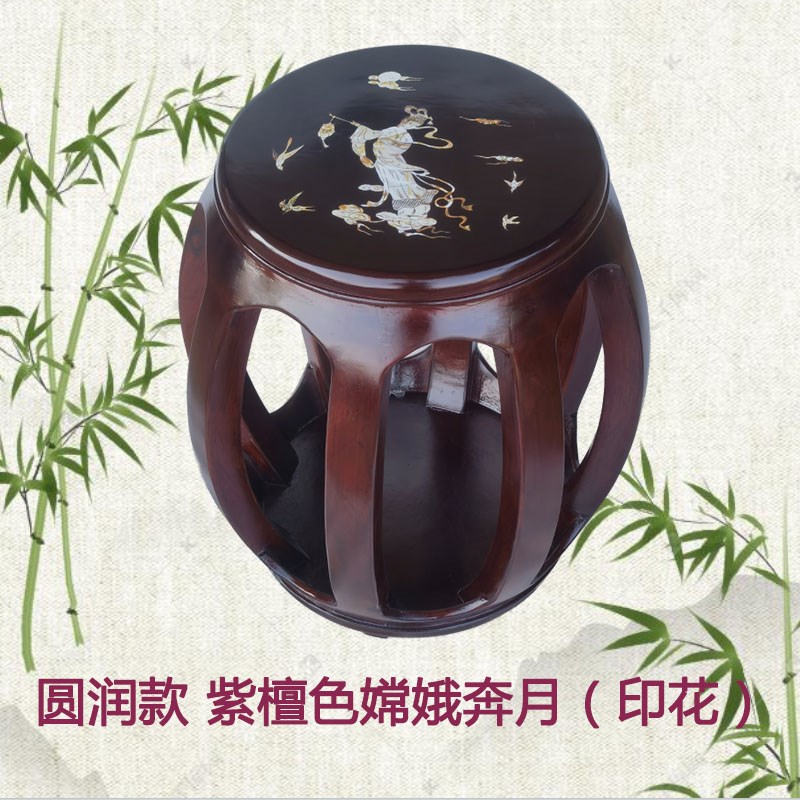 实木古筝凳子单人琴凳儿童成人学生敦煌圆凳贝雕特价板凳椅子