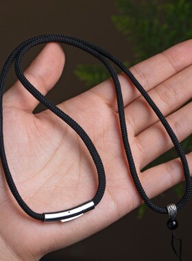 高档吊坠挂绳编织项链绳子玉坠玉佩水晶挂件绳男女粗款颈绳挂坠绳