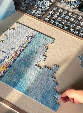 PERMA折叠拼图垫毛毡板成人1000片2000片收纳拼图板通用加厚