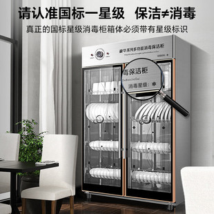 金立消毒柜商用立式大容量餐饮饭店双门不锈钢消毒碗柜
