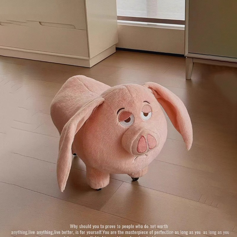 太乙真人坐骑猪玩偶凳子可爱飞天猪公仔毛绒玩具板凳娃娃儿童座椅