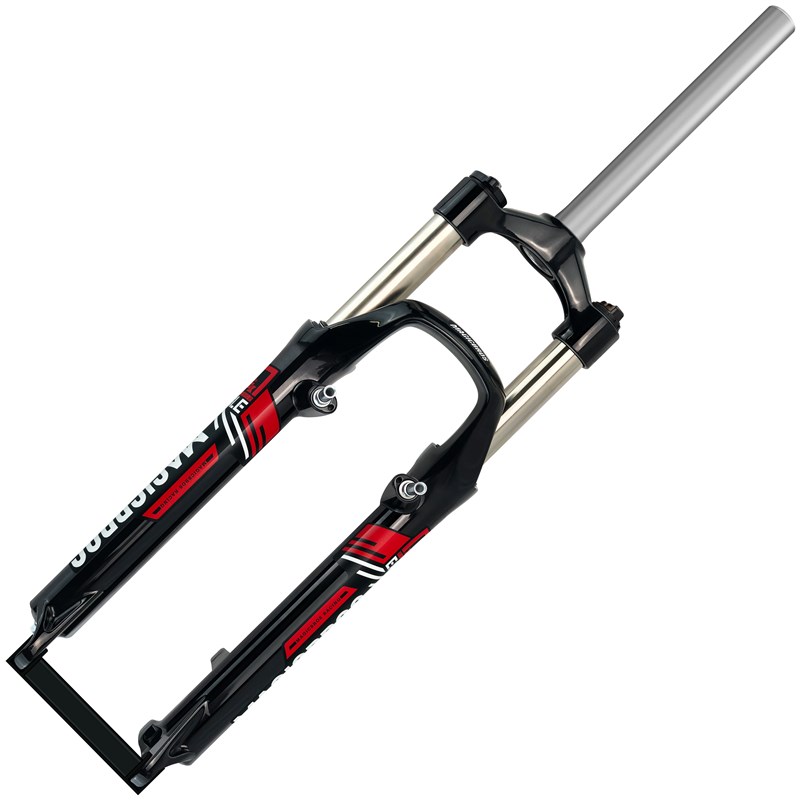 山地车碟V双用避震弹簧前叉自行车26寸碟刹减震V刹肩控锁死机械叉