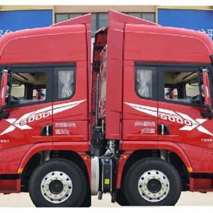 德龙X5000侧面拉花车门拉花腰线德龙车门拉花侧面拉花驾驶室拉花