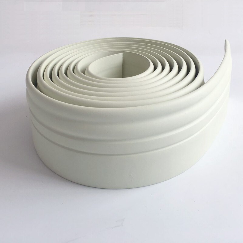 新品橱柜地脚线pvc踢脚板包边自粘墙根粘贴地角线灰色边框3d加厚