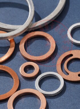 DIN7603-M10  M11紫铜红铜密封垫圈垫船用平垫片工厂屿金紧固件好