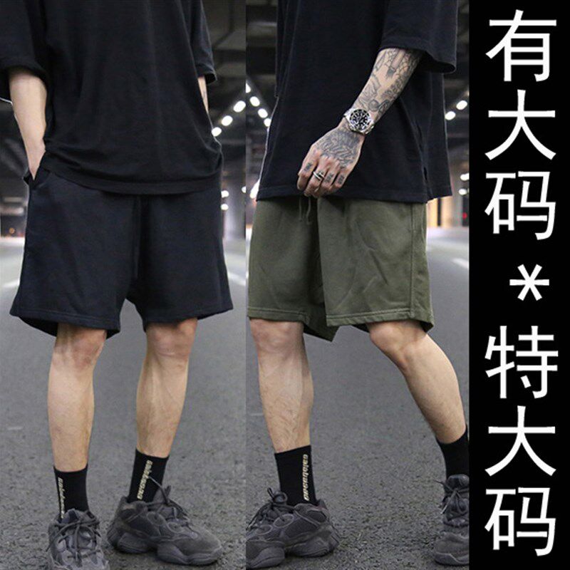 上新!男款夏季短裤!军绿色!纯棉弹力加肥加大特大码!运动裤!