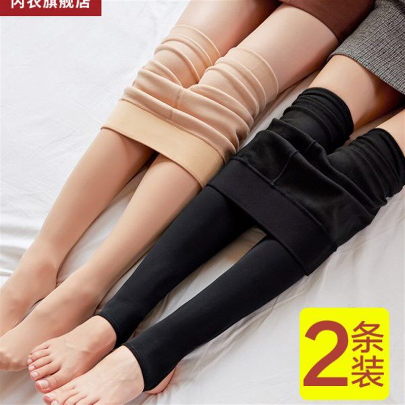 丝袜女春秋款中厚薄绒连裤袜加绒加厚光腿神器秋冬裸感肉色打底裤