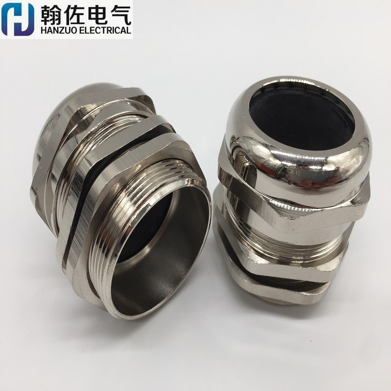 现货M40*1.5穿厚板葛兰 加长螺纹防水接头外丝长15mm夹22-30电缆