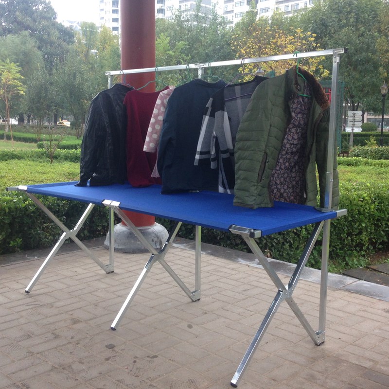 摆地摊折叠货架夜市地摊服装货架子多功能便M携式地摊桌展示架神