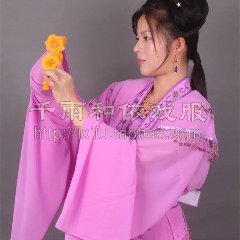 古装小宫装花旦服装戏曲服装小旦小姐衣服装越剧黄梅戏258紫色