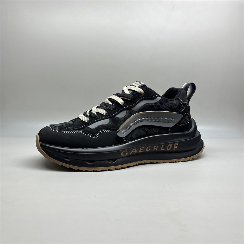 过年鞋稀缺外贸秋冬季新款厚底老爹鞋男鞋轻便百搭防水鞋运动休闲