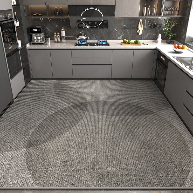 厨房地垫防油防滑家用专用吸水脚垫整铺耐脏2023新款门口地毯免洗