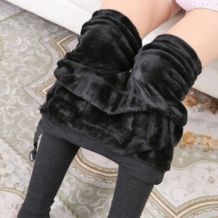 可调节加绒加厚显瘦托腹裤 怀孕期脚踩棉裤 秋冬外穿大码 孕妇打底裤