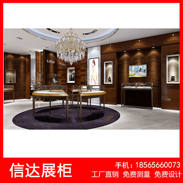 不锈钢商场珠宝h首饰柜台展柜透明玻璃展示柜精品产品定制展柜定