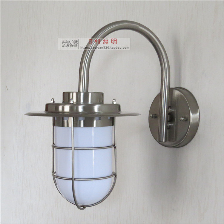 高档不锈钢壁灯门前灯简约现代景观花园J灯户外防水庭院灯围墙灯